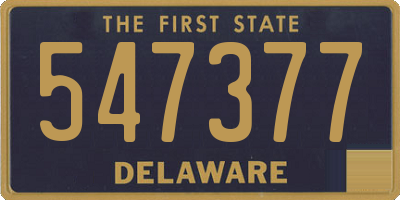 DE license plate 547377