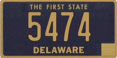 DE license plate 5474