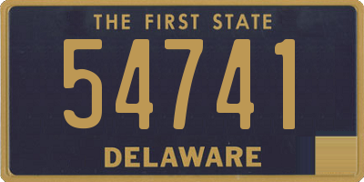 DE license plate 54741