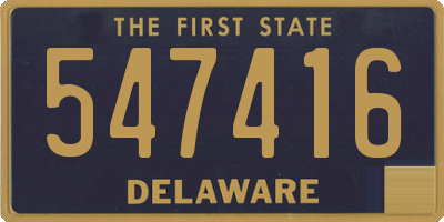 DE license plate 547416