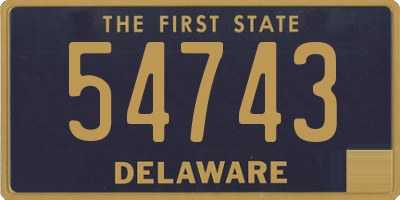 DE license plate 54743