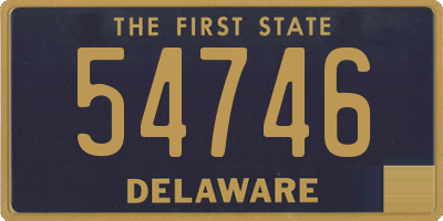 DE license plate 54746