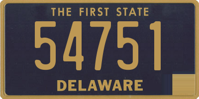 DE license plate 54751