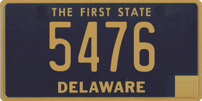 DE license plate 5476