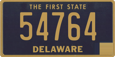 DE license plate 54764