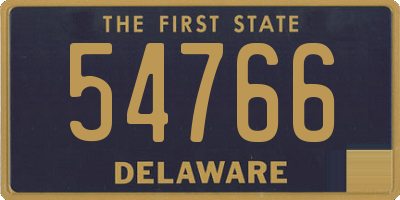 DE license plate 54766