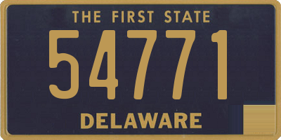 DE license plate 54771