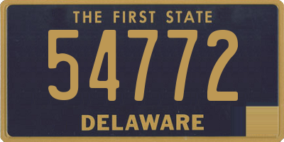 DE license plate 54772