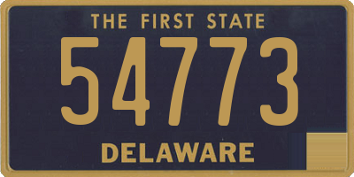 DE license plate 54773