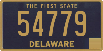 DE license plate 54779
