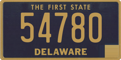 DE license plate 54780