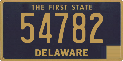 DE license plate 54782