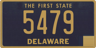 DE license plate 5479