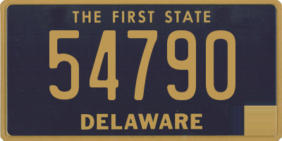 DE license plate 54790