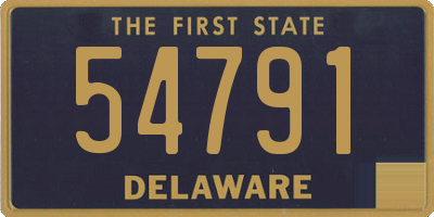DE license plate 54791