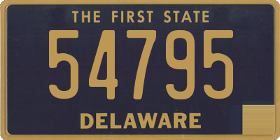 DE license plate 54795