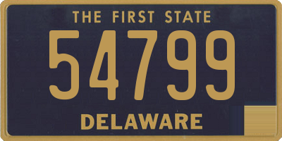 DE license plate 54799