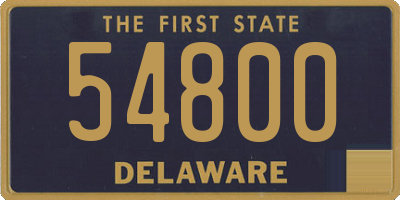 DE license plate 54800