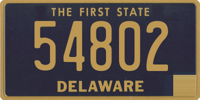 DE license plate 54802