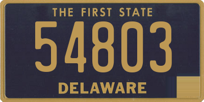 DE license plate 54803