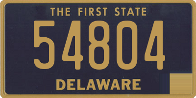 DE license plate 54804