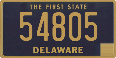 DE license plate 54805