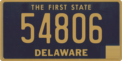 DE license plate 54806