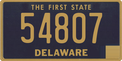 DE license plate 54807