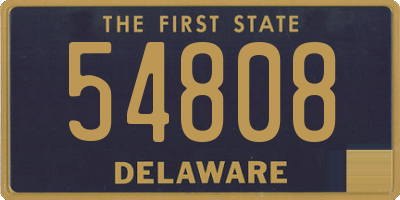 DE license plate 54808