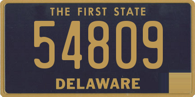 DE license plate 54809