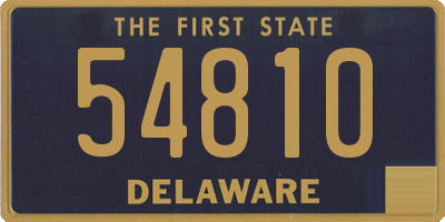 DE license plate 54810