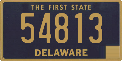 DE license plate 54813