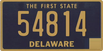 DE license plate 54814