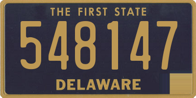 DE license plate 548147