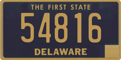 DE license plate 54816