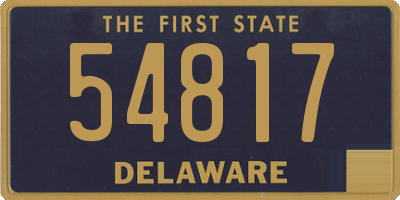 DE license plate 54817