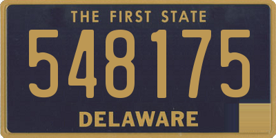 DE license plate 548175