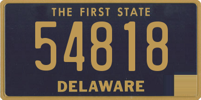 DE license plate 54818