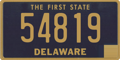 DE license plate 54819