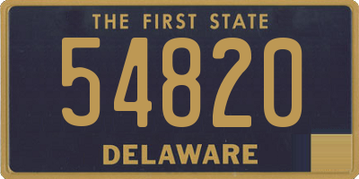 DE license plate 54820