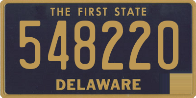 DE license plate 548220