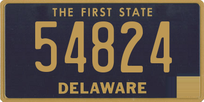 DE license plate 54824