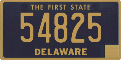 DE license plate 54825