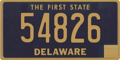 DE license plate 54826