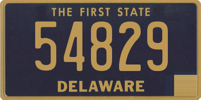 DE license plate 54829