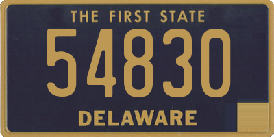 DE license plate 54830