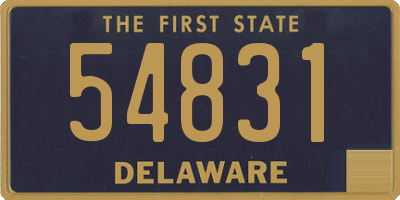 DE license plate 54831