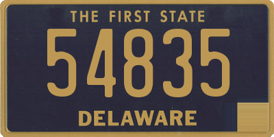 DE license plate 54835