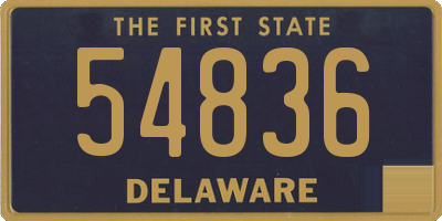 DE license plate 54836