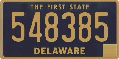 DE license plate 548385